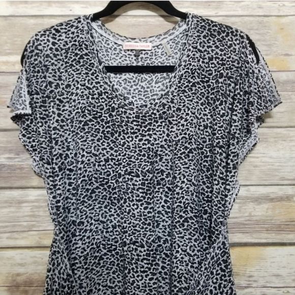Rebecca Taylor Animal Print Dress Size XS - Picture 3 of 8